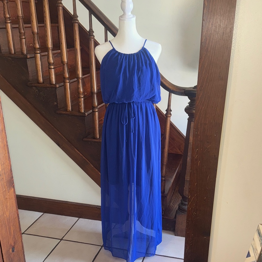 Sweet Storm Royal Blue Maxi Dress